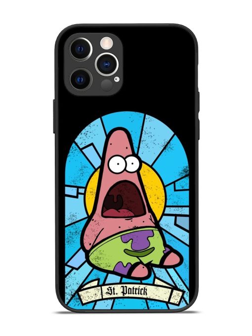 St. Patrick'S Day Stained Glass Patrick Star Glossy Soft Edge Case for Apple Iphone 12 Pro Chachhi