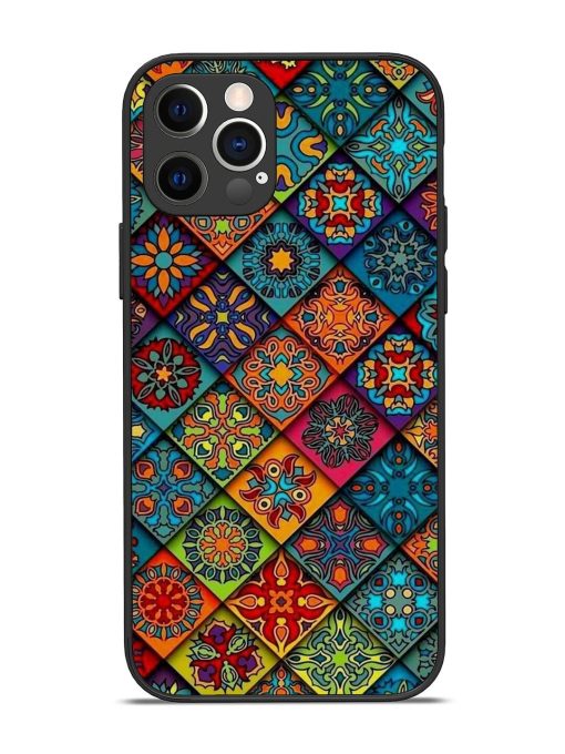 Patchwork Mandala Mosaic Glossy Soft Edge Case for Apple Iphone 12 Pro