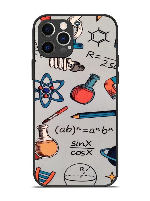 Science Doodle Delight Glossy Soft Edge Case for Apple Iphone 12 Pro Chachhi