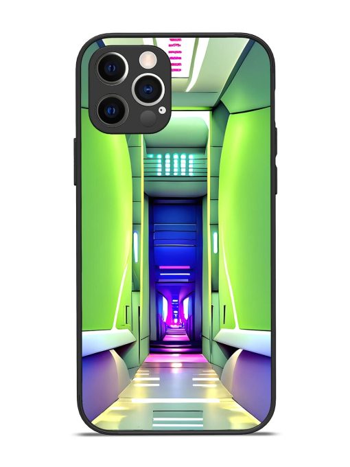 Neon Corridor Glossy Soft Edge Case for Apple Iphone 12 Pro Chachhi