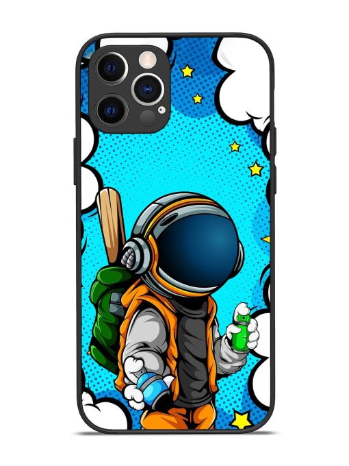 Space Graffiti Artist Glossy Soft Edge Case for Apple Iphone 12 Pro Chachhi