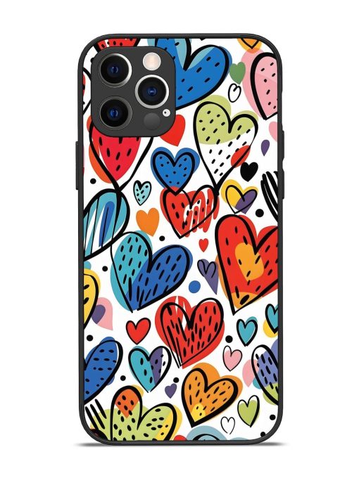 Heartfelt Harmony Glossy Soft Edge Case for Apple Iphone 12 Pro Chachhi