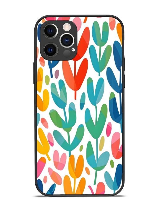 Rainbow Of Blooms Glossy Soft Edge Case for Apple Iphone 12 Pro Chachhi