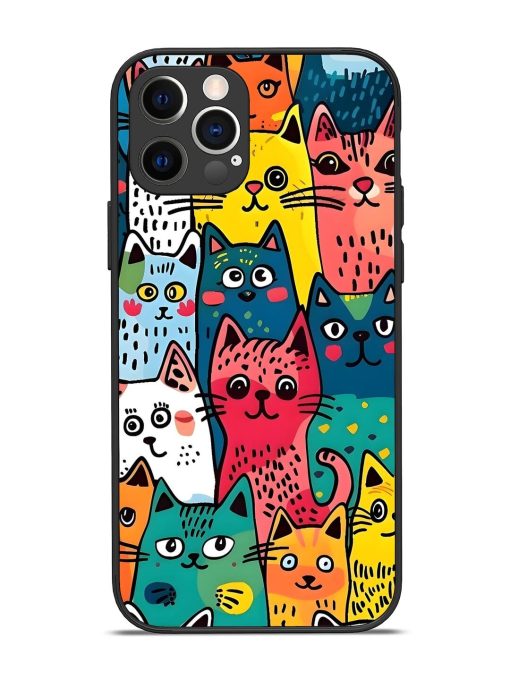 Feline Frenzy Glossy Soft Edge Case for Apple Iphone 12 Pro Chachhi