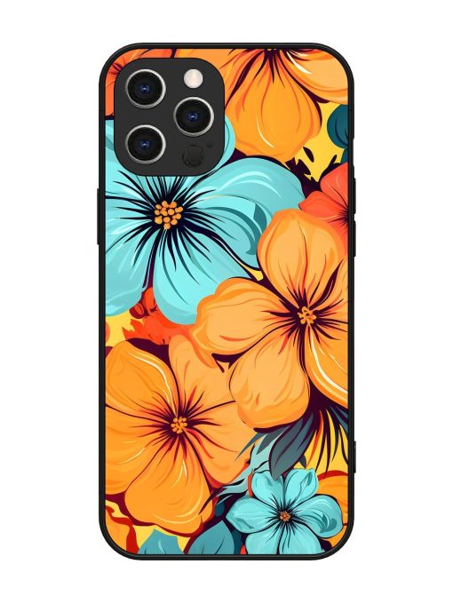 Tropical Bloom Glossy Soft Edge Case for Apple Iphone 12 Pro Max Chachhi