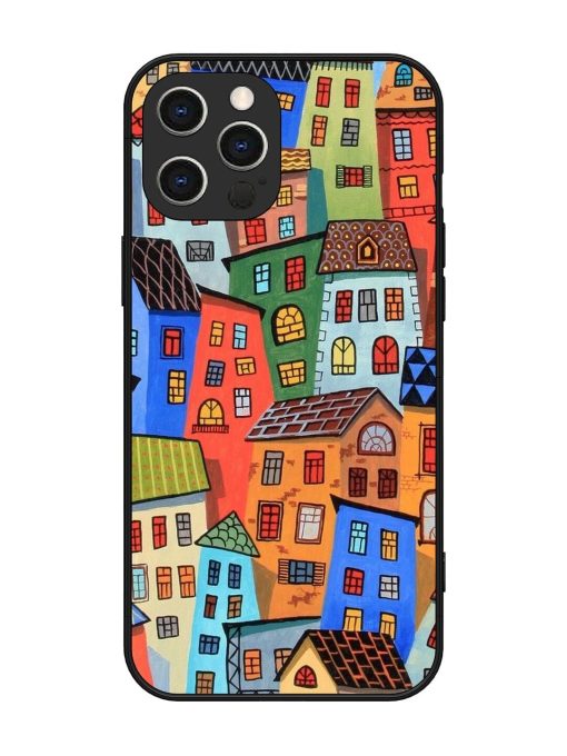 Rainbow House Glossy Soft Edge Case for Apple Iphone 12 Pro Max