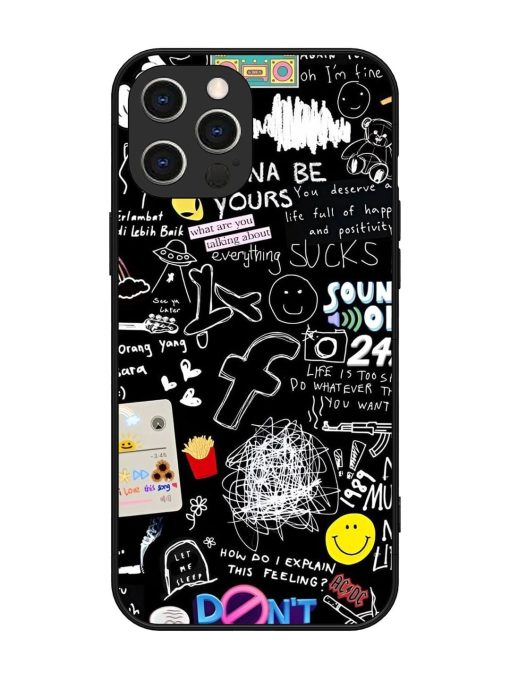 Doodle Diary Glossy Soft Edge Case for Apple Iphone 12 Pro Max Chachhi