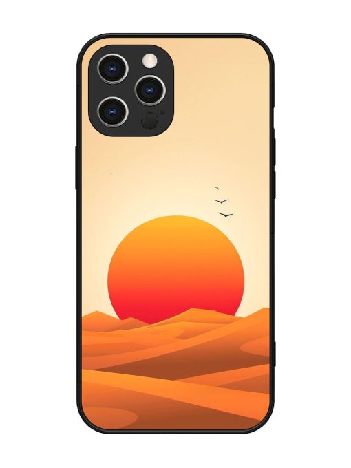 Desert Sunset Glossy Soft Edge Case for Apple Iphone 12 Pro Max