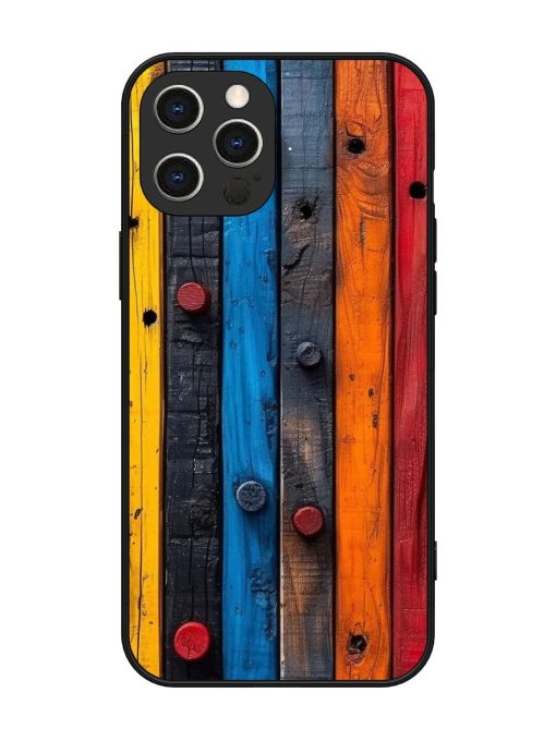 Rainbow Plank Glossy Soft Edge Case for Apple Iphone 12 Pro Max Chachhi