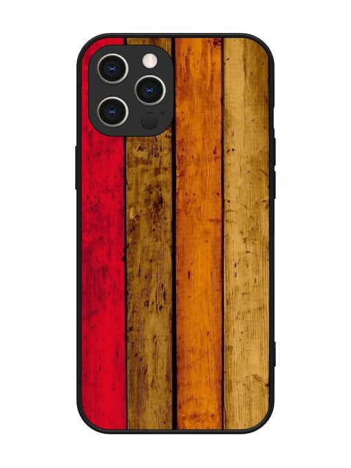 Colorful Woodgrain Glossy Soft Edge Case for Apple Iphone 12 Pro Max Chachhi