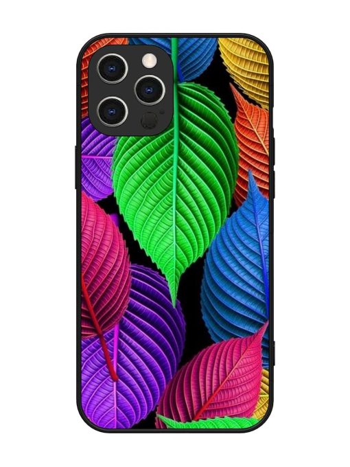 Rainbow Leaf Symphony Glossy Soft Edge Case for Apple Iphone 12 Pro Max