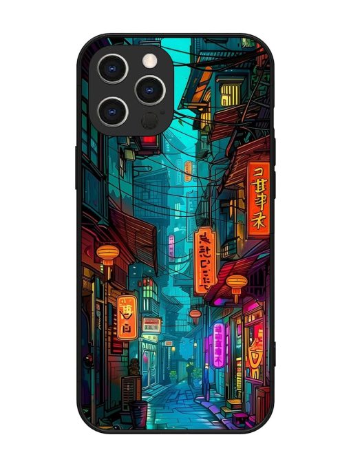 Neon Nightscape Glossy Soft Edge Case for Apple Iphone 12 Pro Max Chachhi