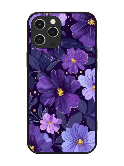 Purple Paradise Glossy Soft Edge Case for Apple Iphone 12 Pro Max Chachhi