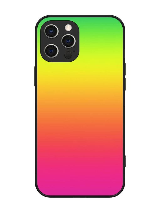 Rainbow Gradient Glossy Soft Edge Case for Apple Iphone 12 Pro Max Chachhi