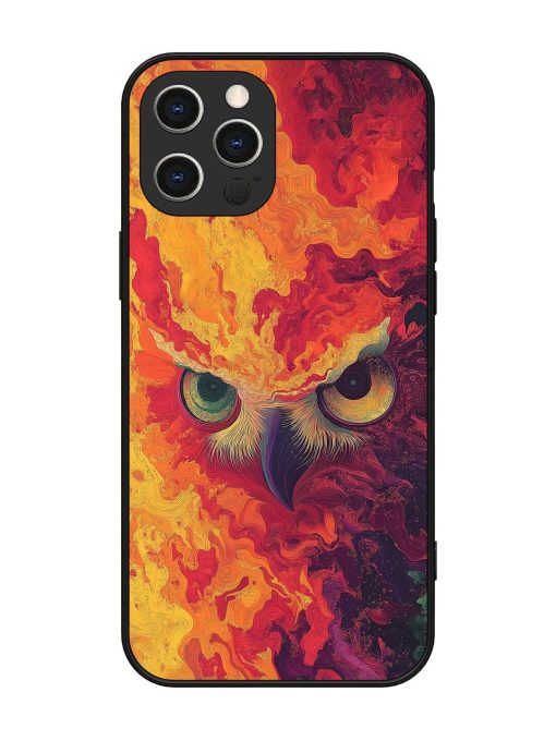 Fiery Owl Glossy Soft Edge Case for Apple Iphone 12 Pro Max Chachhi