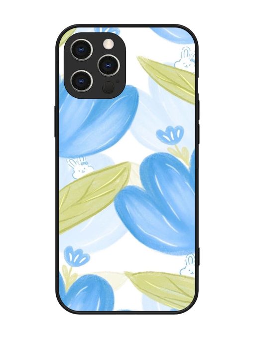 Bunny'S Blue Garden Glossy Soft Edge Case for Apple Iphone 12 Pro Max Chachhi