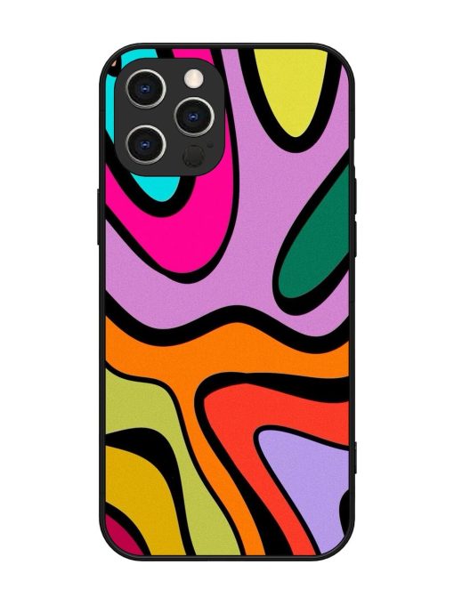 Groovy Swirls Glossy Soft Edge Case for Apple Iphone 12 Pro Max Chachhi