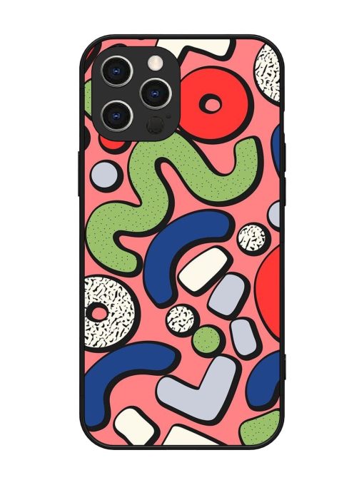 Groovy Geometric Shapes Glossy Soft Edge Case for Apple Iphone 12 Pro Max Chachhi