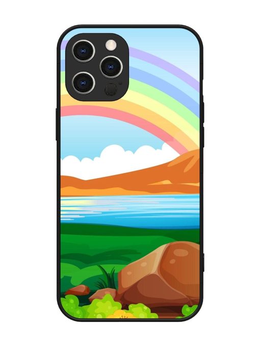 Rainbow Over The Lake Glossy Soft Edge Case for Apple Iphone 12 Pro Max Chachhi