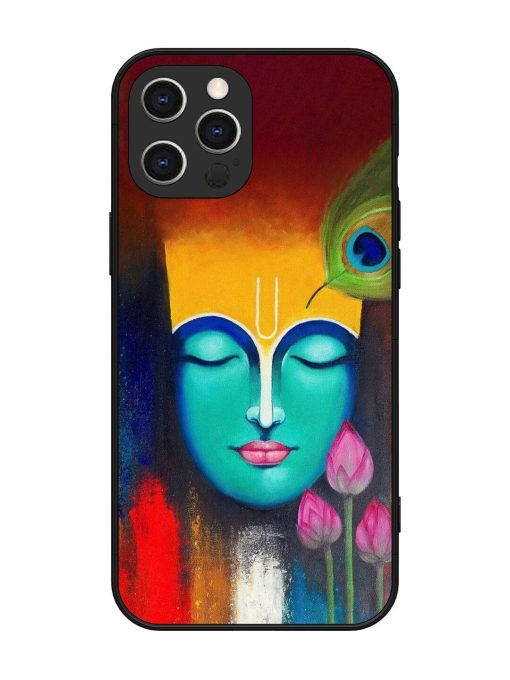 Divine Tranquility: The Face Of Krishna Glossy Soft Edge Case for Apple Iphone 12 Pro Max Chachhi