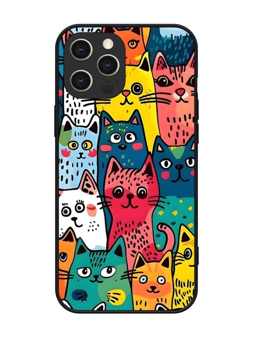 Feline Frenzy Glossy Soft Edge Case for Apple Iphone 12 Pro Max Chachhi