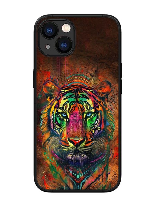 Cosmic Tiger Glossy Soft Edge Case for Apple Iphone 13 Chachhi