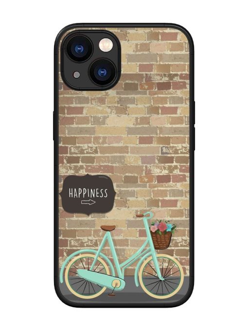 Pedaling Towards Happiness Glossy Soft Edge Case for Apple Iphone 13 Chachhi