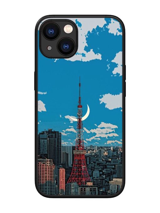 Tokyo Twilight Glossy Soft Edge Case for Apple Iphone 13 Chachhi