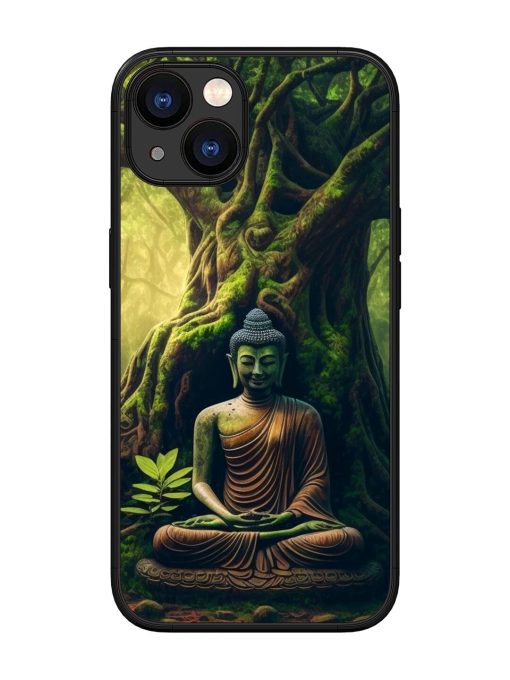 Green Buddha Art Glossy Soft Edge Case for Apple Iphone 13 Chachhi