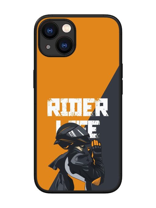 Ride Never Ends Glossy Soft Edge Case for Apple Iphone 13 Chachhi