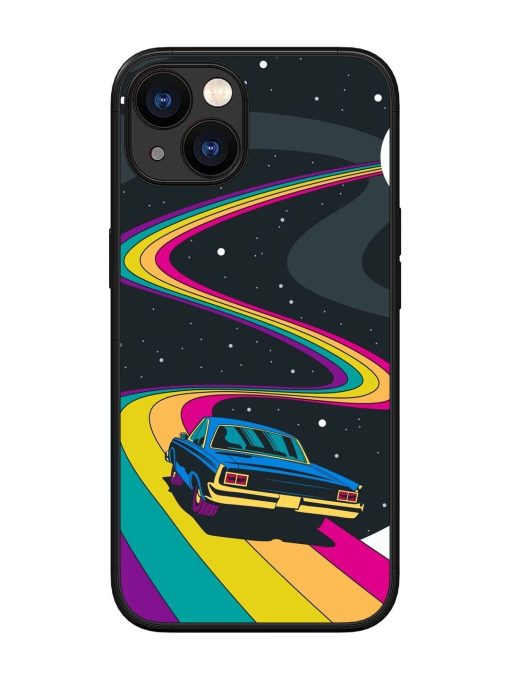 Rainbow Road Glossy Soft Edge Case for Apple Iphone 13 Chachhi