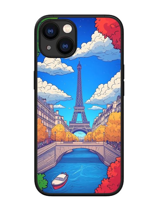 Parisian Panorama Glossy Soft Edge Case for Apple Iphone 13 Chachhi