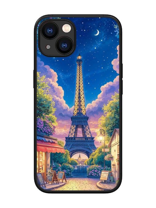 Twilight In Paris Glossy Soft Edge Case for Apple Iphone 13 Chachhi