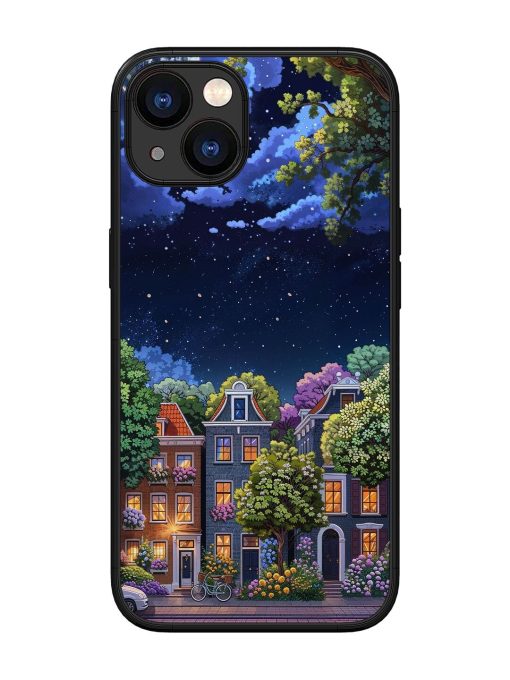 Moonlit Streets Glossy Soft Edge Case for Apple Iphone 13 Chachhi