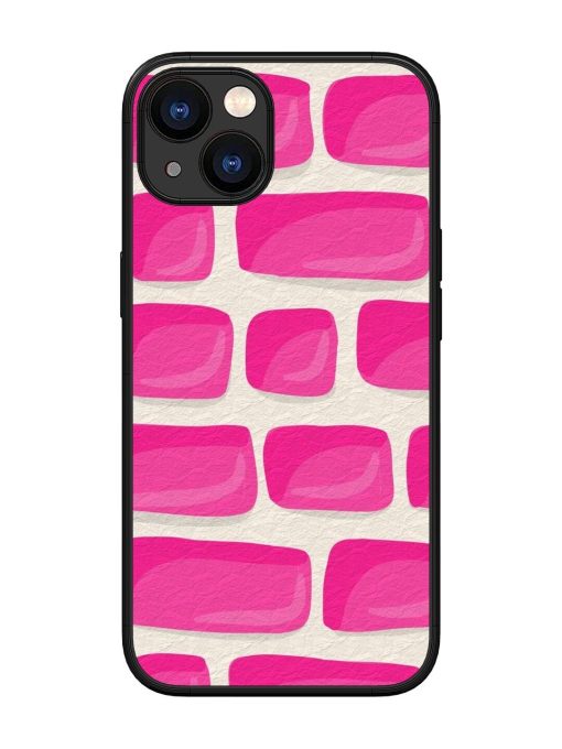 Pink Brick Wall Glossy Soft Edge Case for Apple Iphone 13 Chachhi