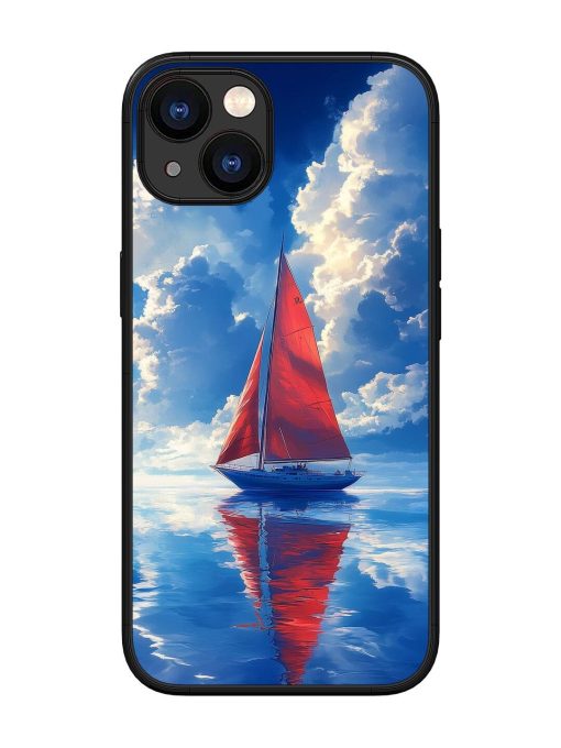 Crimson Sails Glossy Soft Edge Case for Apple Iphone 13 Chachhi