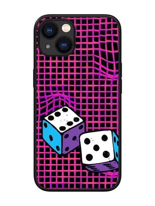 Glitched Dice Glossy Soft Edge Case for Apple Iphone 13 Chachhi