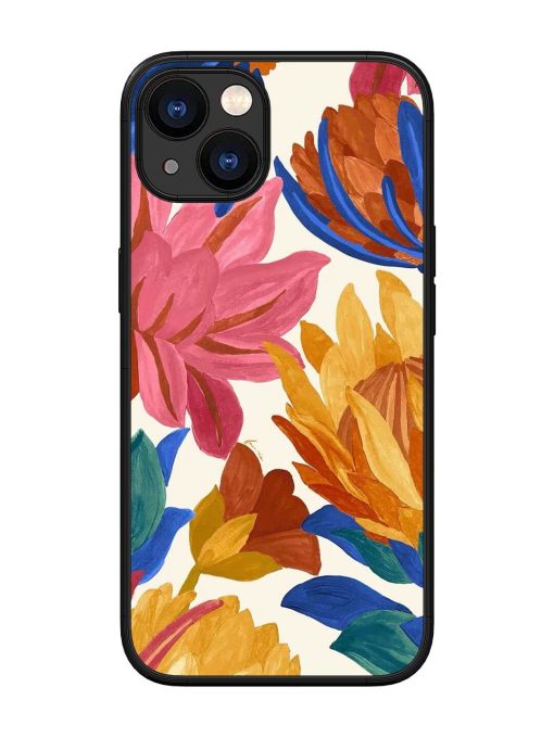 Blooming Tapestry Glossy Soft Edge Case for Apple Iphone 13 Chachhi