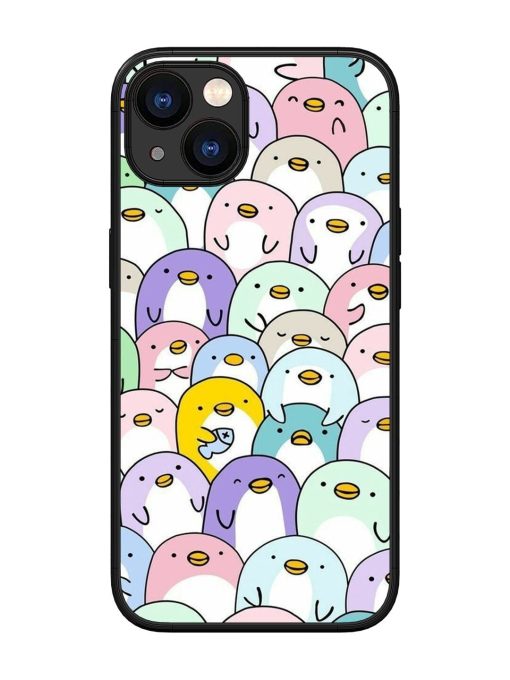 Penguin Party Glossy Soft Edge Case for Apple Iphone 13 Chachhi