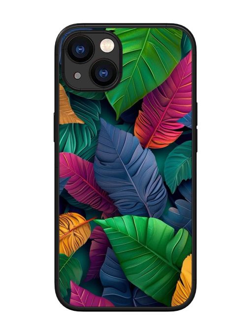 Tropical Tapestry Glossy Soft Edge Case for Apple Iphone 13 Chachhi