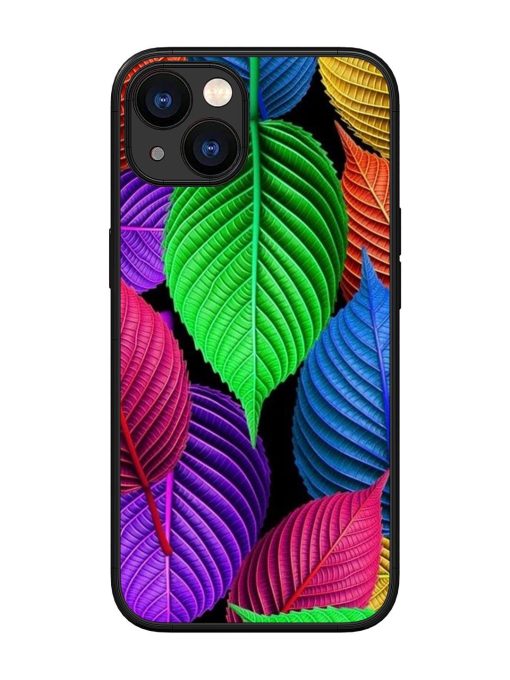 Rainbow Leaf Symphony Glossy Soft Edge Case for Apple Iphone 13 Chachhi