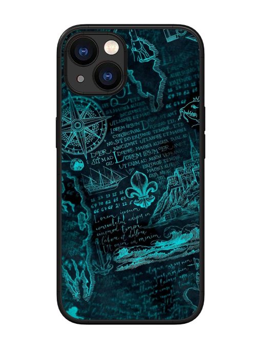 Nautical Notebook Glossy Soft Edge Case for Apple Iphone 13