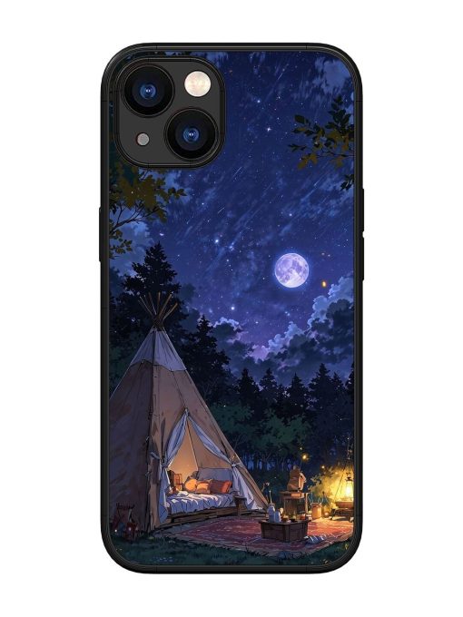 Moonlight Camping Glossy Soft Edge Case for Apple Iphone 13 Chachhi