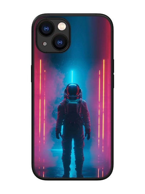 Neon Astronaut Glossy Soft Edge Case for Apple Iphone 13 Chachhi