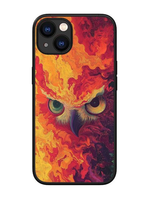 Fiery Owl Glossy Soft Edge Case for Apple Iphone 13