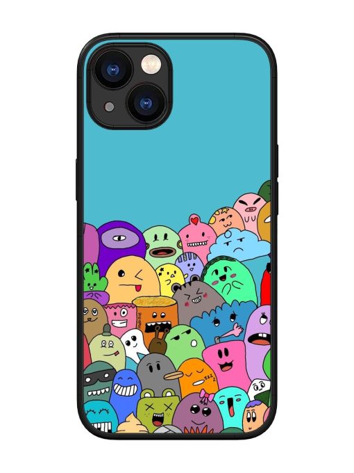 Monster Mash Glossy Soft Edge Case for Apple Iphone 13 Chachhi