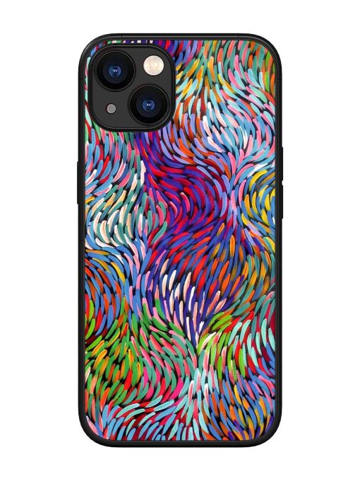 Vibrant Waves Glossy Soft Edge Case for Apple Iphone 13 Chachhi