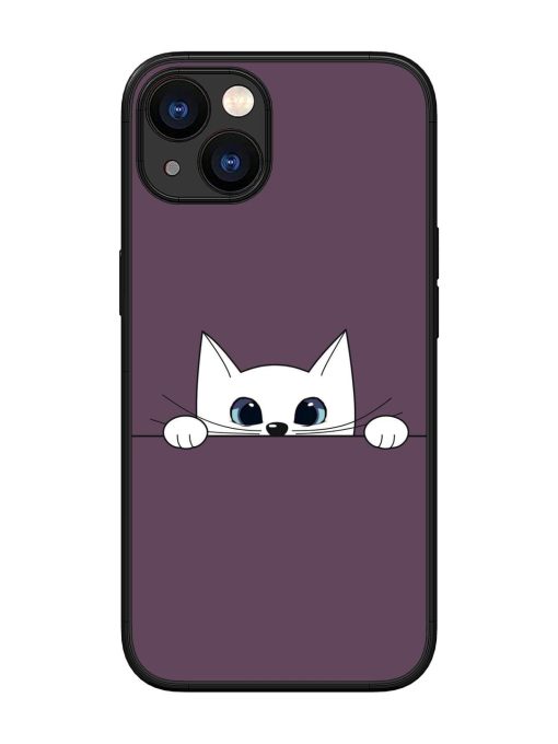 Peek-A-Boo Kitty Glossy Soft Edge Case for Apple Iphone 13 Chachhi