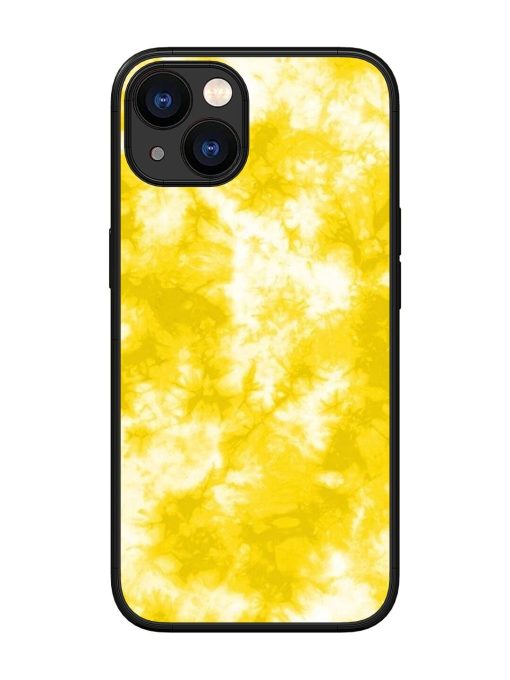 Golden Tie-Dye Twirl Glossy Soft Edge Case for Apple Iphone 13 Chachhi