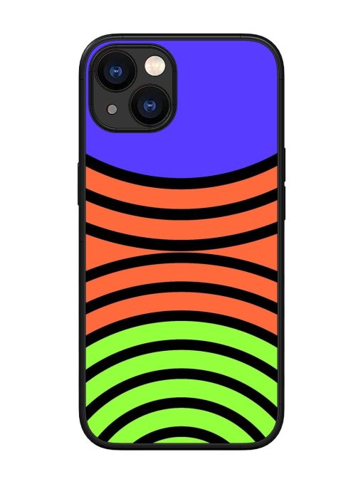 Psychedelic Stripe Symphony Glossy Soft Edge Case for Apple Iphone 13 Chachhi